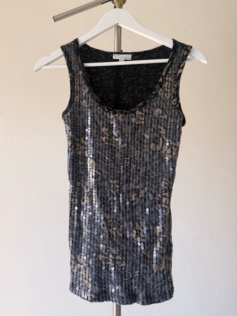 Y2K Camo Sequin Tank